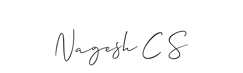 Make a beautiful signature design for name Nagesh C S. With this signature (Allison_Script) style, you can create a handwritten signature for free. Nagesh C S signature style 2 images and pictures png