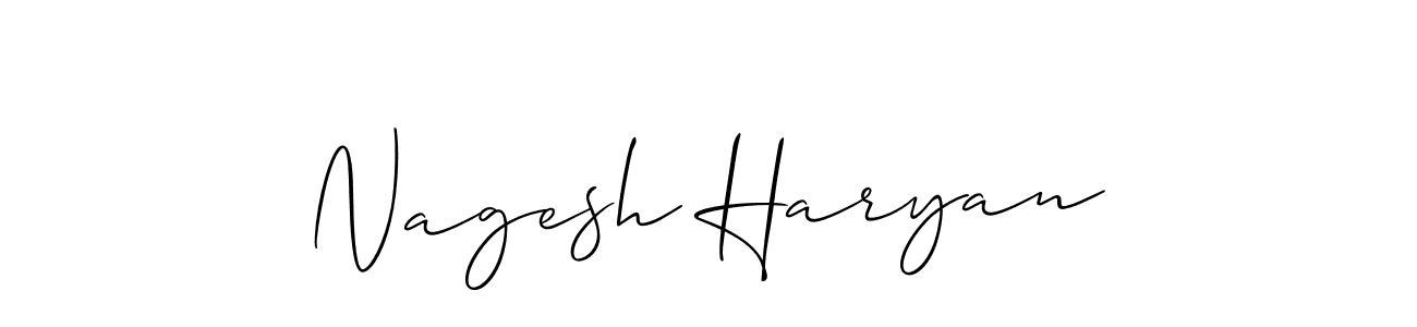 Also You can easily find your signature by using the search form. We will create Nagesh Haryan name handwritten signature images for you free of cost using Allison_Script sign style. Nagesh Haryan signature style 2 images and pictures png