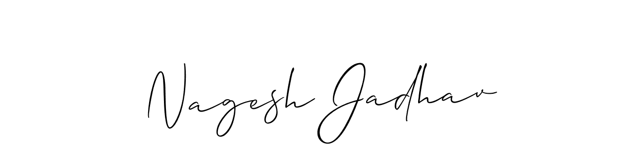 It looks lik you need a new signature style for name Nagesh Jadhav. Design unique handwritten (Allison_Script) signature with our free signature maker in just a few clicks. Nagesh Jadhav signature style 2 images and pictures png