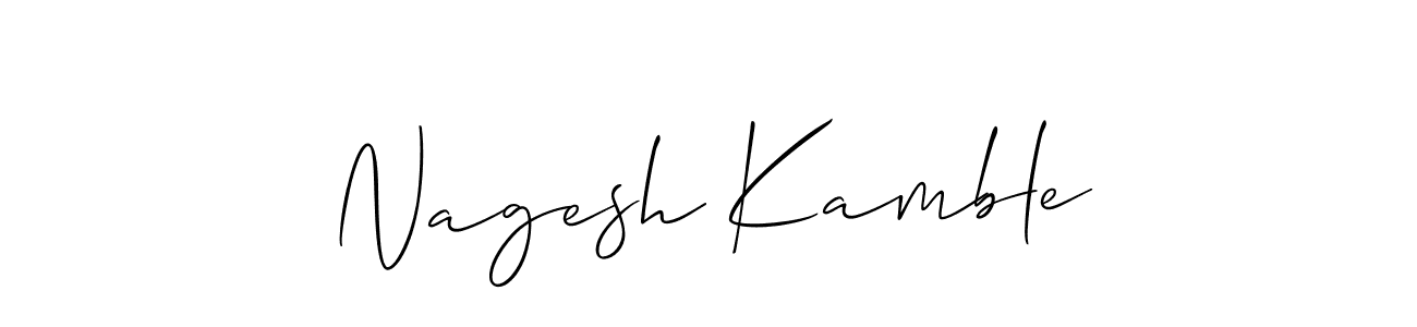 Make a short Nagesh Kamble signature style. Manage your documents anywhere anytime using Allison_Script. Create and add eSignatures, submit forms, share and send files easily. Nagesh Kamble signature style 2 images and pictures png