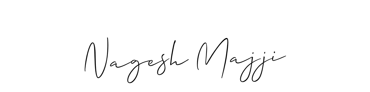 Create a beautiful signature design for name Nagesh Majji. With this signature (Allison_Script) fonts, you can make a handwritten signature for free. Nagesh Majji signature style 2 images and pictures png