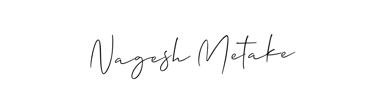 Similarly Allison_Script is the best handwritten signature design. Signature creator online .You can use it as an online autograph creator for name Nagesh Metake. Nagesh Metake signature style 2 images and pictures png