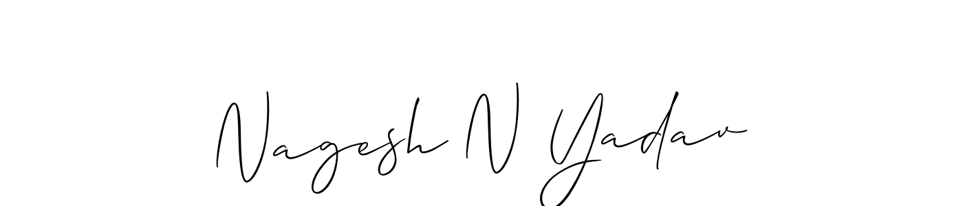 Similarly Allison_Script is the best handwritten signature design. Signature creator online .You can use it as an online autograph creator for name Nagesh N Yadav. Nagesh N Yadav signature style 2 images and pictures png