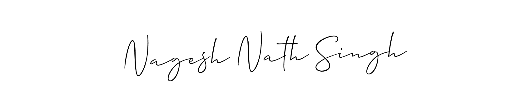 Also we have Nagesh Nath Singh name is the best signature style. Create professional handwritten signature collection using Allison_Script autograph style. Nagesh Nath Singh signature style 2 images and pictures png