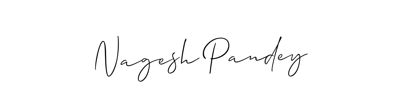 It looks lik you need a new signature style for name Nagesh Pandey. Design unique handwritten (Allison_Script) signature with our free signature maker in just a few clicks. Nagesh Pandey signature style 2 images and pictures png