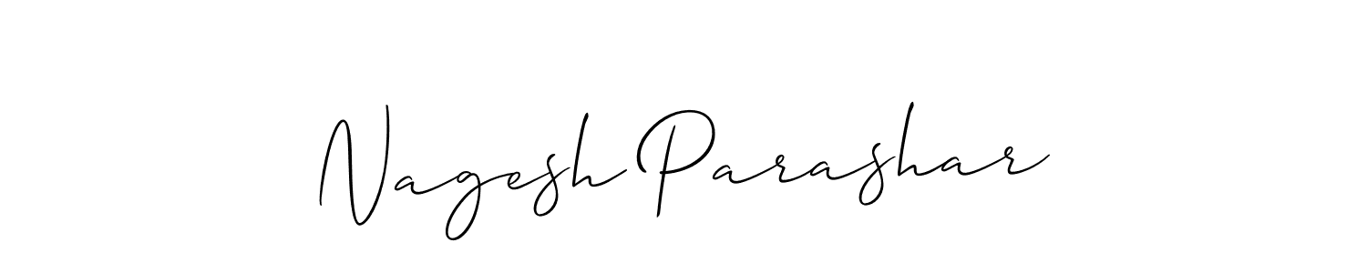 Nagesh Parashar stylish signature style. Best Handwritten Sign (Allison_Script) for my name. Handwritten Signature Collection Ideas for my name Nagesh Parashar. Nagesh Parashar signature style 2 images and pictures png