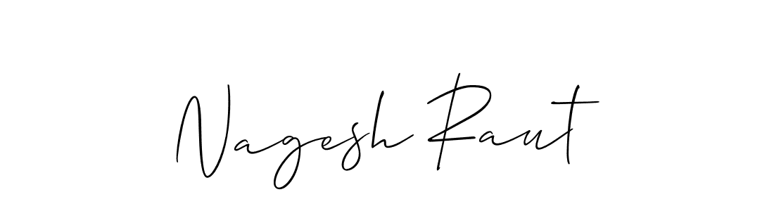 How to make Nagesh Raut signature? Allison_Script is a professional autograph style. Create handwritten signature for Nagesh Raut name. Nagesh Raut signature style 2 images and pictures png