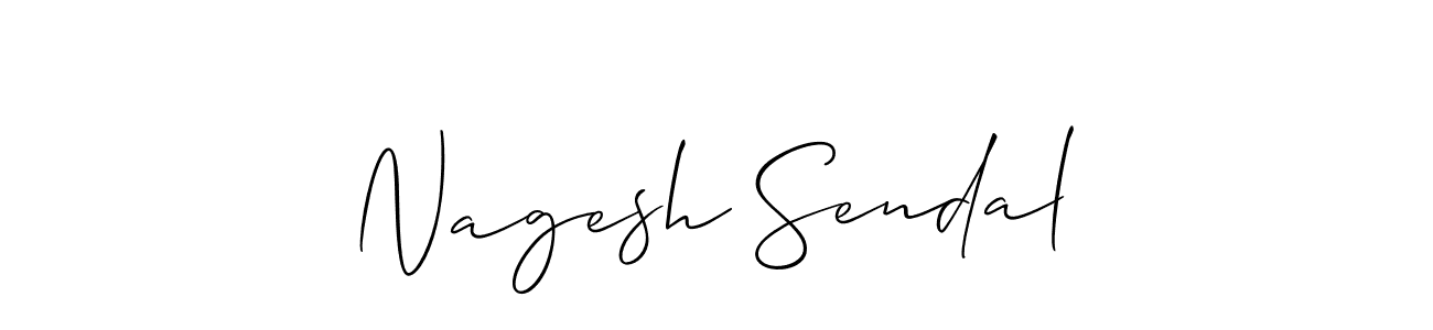 You can use this online signature creator to create a handwritten signature for the name Nagesh Sendal. This is the best online autograph maker. Nagesh Sendal signature style 2 images and pictures png