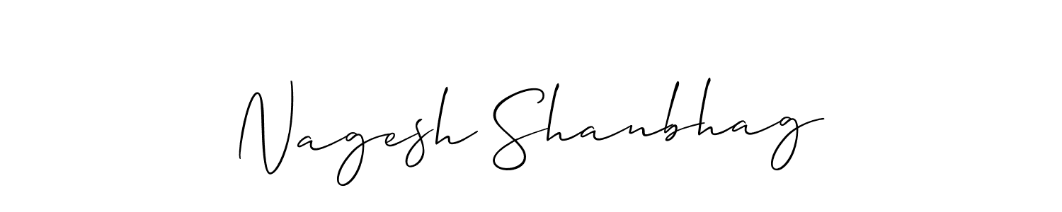 How to make Nagesh Shanbhag signature? Allison_Script is a professional autograph style. Create handwritten signature for Nagesh Shanbhag name. Nagesh Shanbhag signature style 2 images and pictures png