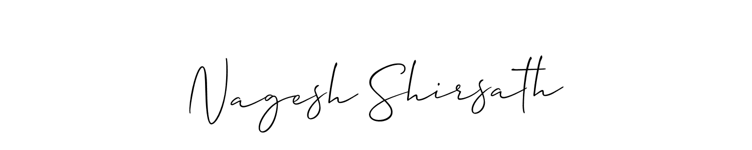 Also we have Nagesh Shirsath name is the best signature style. Create professional handwritten signature collection using Allison_Script autograph style. Nagesh Shirsath signature style 2 images and pictures png