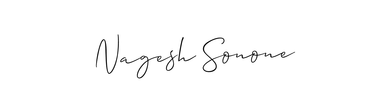 Make a beautiful signature design for name Nagesh Sonone. With this signature (Allison_Script) style, you can create a handwritten signature for free. Nagesh Sonone signature style 2 images and pictures png