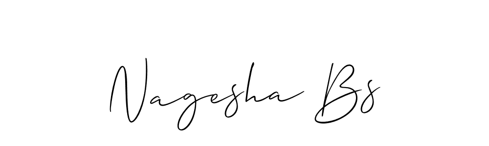 How to make Nagesha Bs signature? Allison_Script is a professional autograph style. Create handwritten signature for Nagesha Bs name. Nagesha Bs signature style 2 images and pictures png