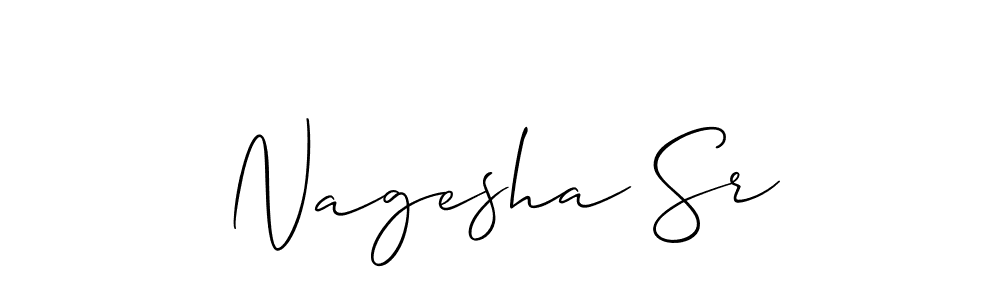 Create a beautiful signature design for name Nagesha Sr. With this signature (Allison_Script) fonts, you can make a handwritten signature for free. Nagesha Sr signature style 2 images and pictures png