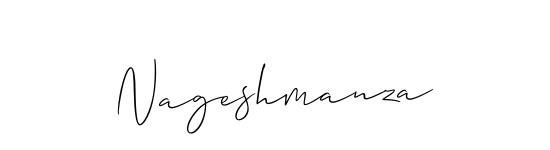 Also we have Nageshmanza name is the best signature style. Create professional handwritten signature collection using Allison_Script autograph style. Nageshmanza signature style 2 images and pictures png