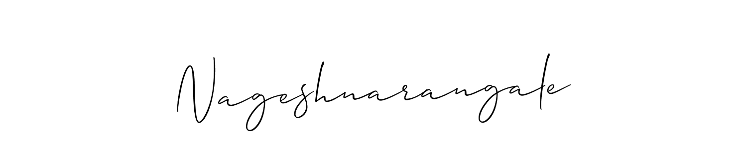 Design your own signature with our free online signature maker. With this signature software, you can create a handwritten (Allison_Script) signature for name Nageshnarangale. Nageshnarangale signature style 2 images and pictures png