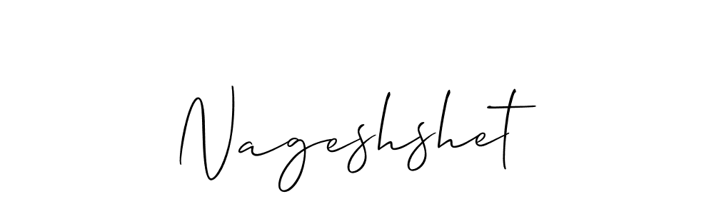 You should practise on your own different ways (Allison_Script) to write your name (Nageshshet) in signature. don't let someone else do it for you. Nageshshet signature style 2 images and pictures png