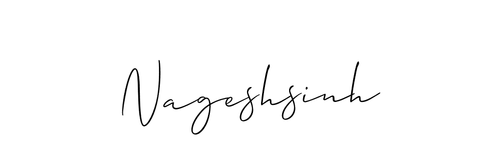 if you are searching for the best signature style for your name Nageshsinh. so please give up your signature search. here we have designed multiple signature styles  using Allison_Script. Nageshsinh signature style 2 images and pictures png