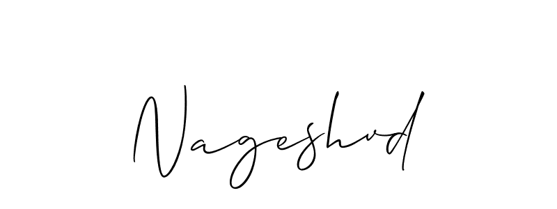 Make a beautiful signature design for name Nageshvd. Use this online signature maker to create a handwritten signature for free. Nageshvd signature style 2 images and pictures png