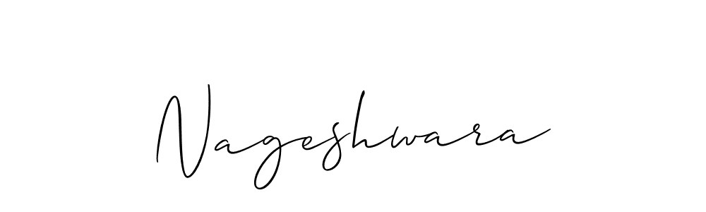 How to make Nageshwara signature? Allison_Script is a professional autograph style. Create handwritten signature for Nageshwara name. Nageshwara signature style 2 images and pictures png