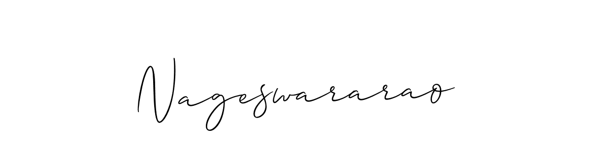 How to make Nageswararao name signature. Use Allison_Script style for creating short signs online. This is the latest handwritten sign. Nageswararao signature style 2 images and pictures png