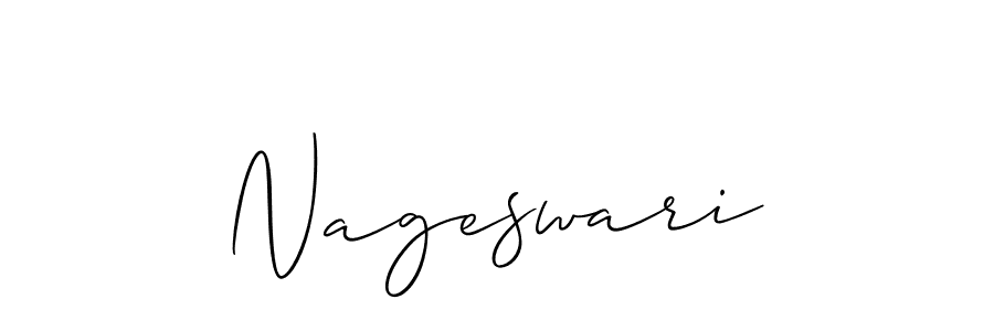 How to make Nageswari signature? Allison_Script is a professional autograph style. Create handwritten signature for Nageswari name. Nageswari signature style 2 images and pictures png