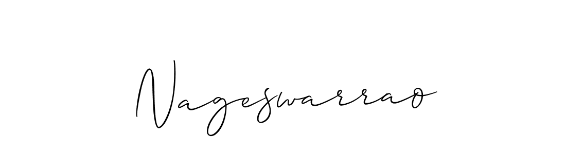 Design your own signature with our free online signature maker. With this signature software, you can create a handwritten (Allison_Script) signature for name Nageswarrao. Nageswarrao signature style 2 images and pictures png