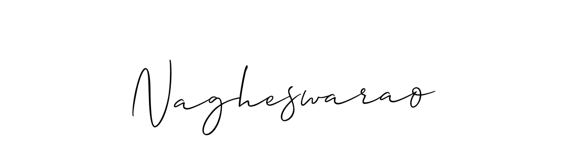 Design your own signature with our free online signature maker. With this signature software, you can create a handwritten (Allison_Script) signature for name Nagheswarao. Nagheswarao signature style 2 images and pictures png