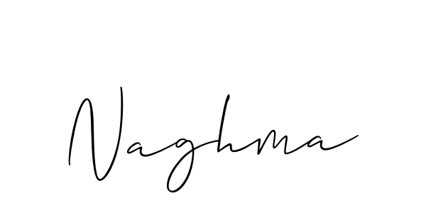 Naghma stylish signature style. Best Handwritten Sign (Allison_Script) for my name. Handwritten Signature Collection Ideas for my name Naghma. Naghma signature style 2 images and pictures png