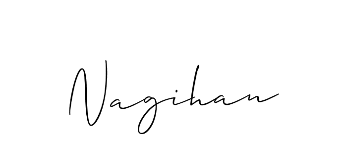 Allison_Script is a professional signature style that is perfect for those who want to add a touch of class to their signature. It is also a great choice for those who want to make their signature more unique. Get Nagihan name to fancy signature for free. Nagihan signature style 2 images and pictures png