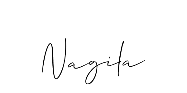 You should practise on your own different ways (Allison_Script) to write your name (Nagila) in signature. don't let someone else do it for you. Nagila signature style 2 images and pictures png