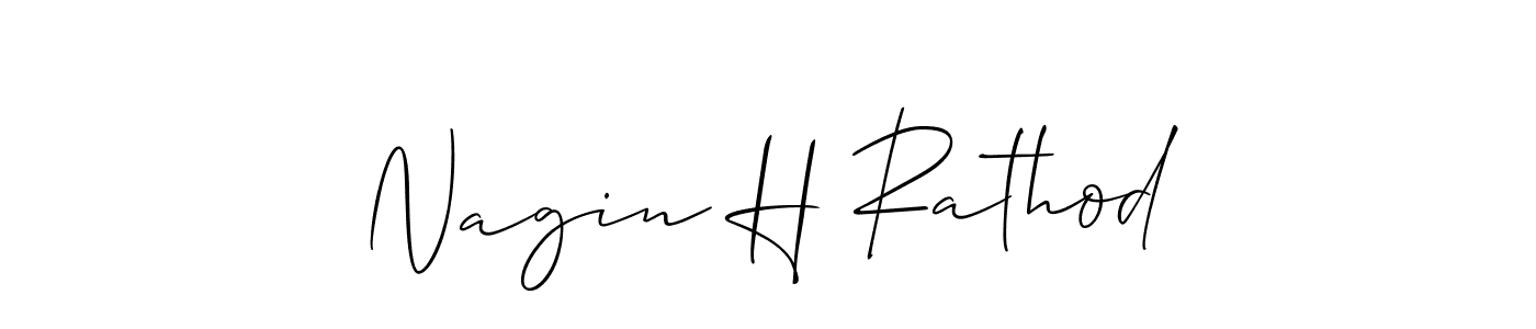 Also You can easily find your signature by using the search form. We will create Nagin H Rathod name handwritten signature images for you free of cost using Allison_Script sign style. Nagin H Rathod signature style 2 images and pictures png