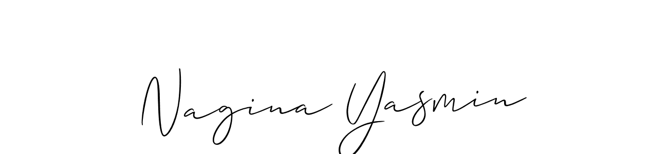 Also we have Nagina Yasmin name is the best signature style. Create professional handwritten signature collection using Allison_Script autograph style. Nagina Yasmin signature style 2 images and pictures png