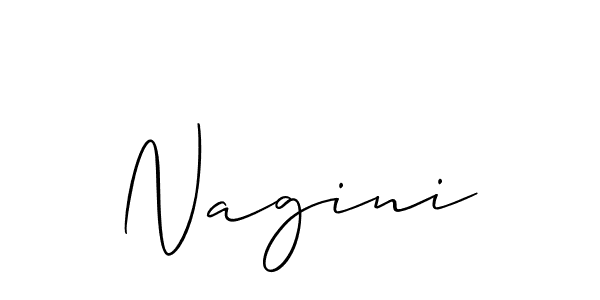 Create a beautiful signature design for name Nagini. With this signature (Allison_Script) fonts, you can make a handwritten signature for free. Nagini signature style 2 images and pictures png