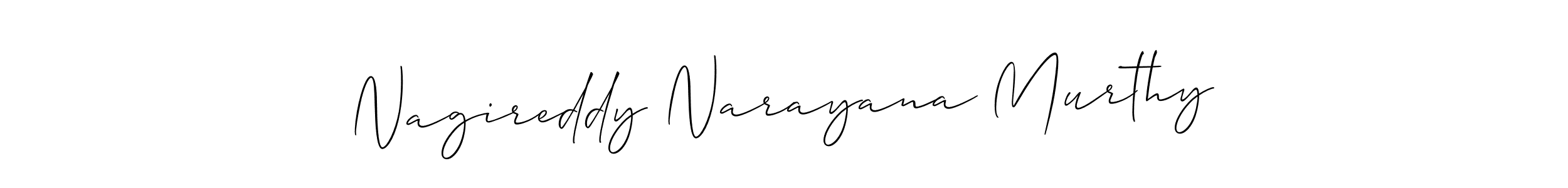 Nagireddy Narayana Murthy stylish signature style. Best Handwritten Sign (Allison_Script) for my name. Handwritten Signature Collection Ideas for my name Nagireddy Narayana Murthy. Nagireddy Narayana Murthy signature style 2 images and pictures png