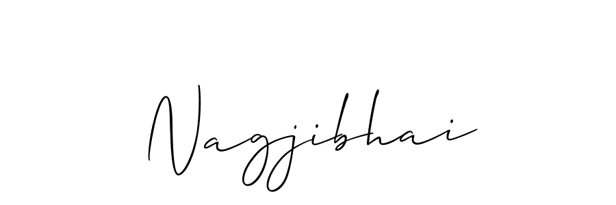 How to Draw Nagjibhai signature style? Allison_Script is a latest design signature styles for name Nagjibhai. Nagjibhai signature style 2 images and pictures png