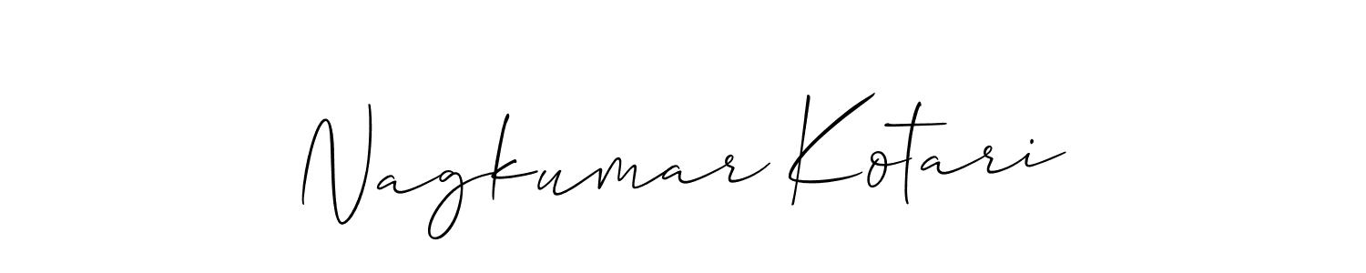 Design your own signature with our free online signature maker. With this signature software, you can create a handwritten (Allison_Script) signature for name Nagkumar Kotari. Nagkumar Kotari signature style 2 images and pictures png