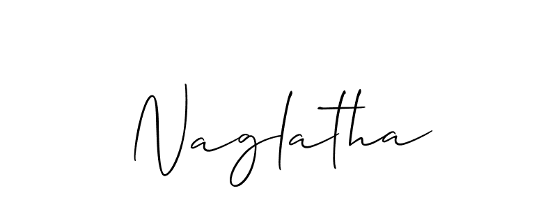 if you are searching for the best signature style for your name Naglatha. so please give up your signature search. here we have designed multiple signature styles  using Allison_Script. Naglatha signature style 2 images and pictures png