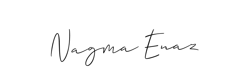 Make a short Nagma Enaz signature style. Manage your documents anywhere anytime using Allison_Script. Create and add eSignatures, submit forms, share and send files easily. Nagma Enaz signature style 2 images and pictures png