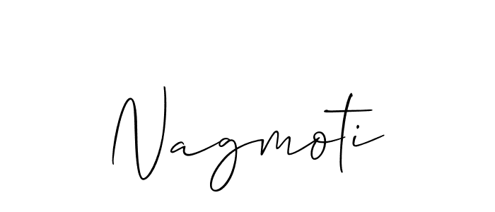 Create a beautiful signature design for name Nagmoti. With this signature (Allison_Script) fonts, you can make a handwritten signature for free. Nagmoti signature style 2 images and pictures png
