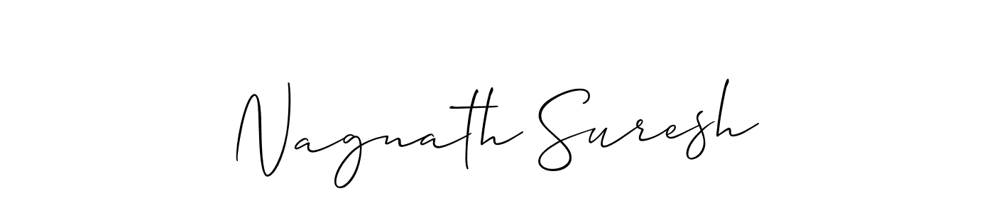 Make a beautiful signature design for name Nagnath Suresh. With this signature (Allison_Script) style, you can create a handwritten signature for free. Nagnath Suresh signature style 2 images and pictures png