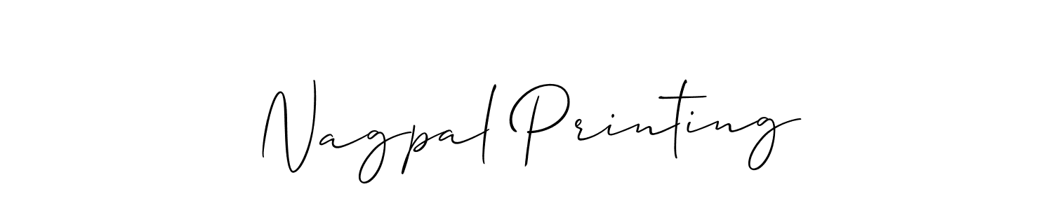 Make a beautiful signature design for name Nagpal Printing. Use this online signature maker to create a handwritten signature for free. Nagpal Printing signature style 2 images and pictures png