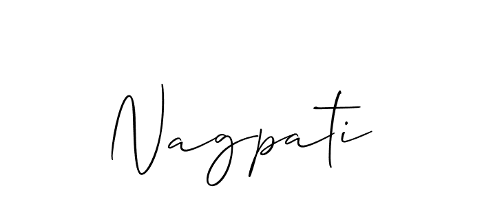 How to Draw Nagpati signature style? Allison_Script is a latest design signature styles for name Nagpati. Nagpati signature style 2 images and pictures png