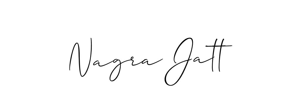 How to make Nagra Jatt signature? Allison_Script is a professional autograph style. Create handwritten signature for Nagra Jatt name. Nagra Jatt signature style 2 images and pictures png