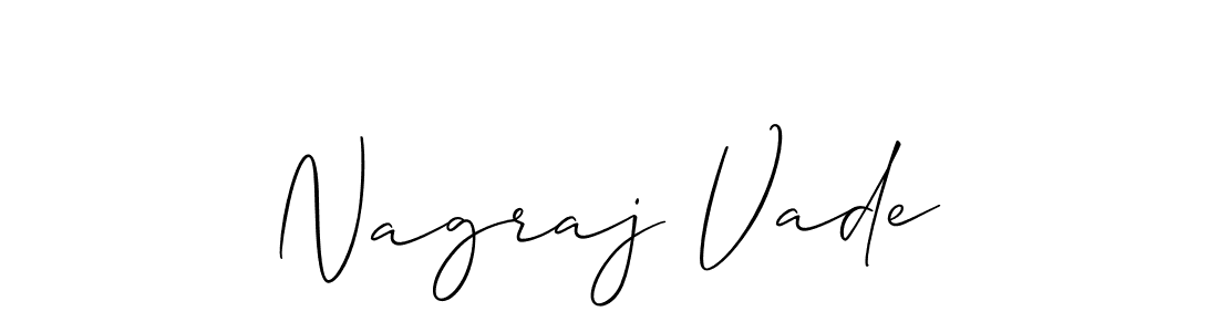 Create a beautiful signature design for name Nagraj Vade. With this signature (Allison_Script) fonts, you can make a handwritten signature for free. Nagraj Vade signature style 2 images and pictures png