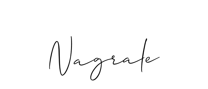 How to make Nagrale signature? Allison_Script is a professional autograph style. Create handwritten signature for Nagrale name. Nagrale signature style 2 images and pictures png