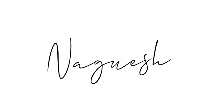 Use a signature maker to create a handwritten signature online. With this signature software, you can design (Allison_Script) your own signature for name Naguesh. Naguesh signature style 2 images and pictures png