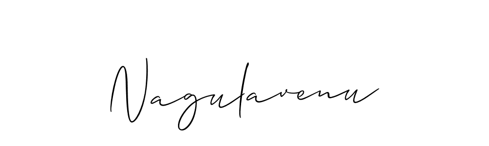 Make a beautiful signature design for name Nagulavenu. With this signature (Allison_Script) style, you can create a handwritten signature for free. Nagulavenu signature style 2 images and pictures png