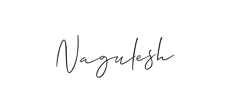 How to make Nagulesh name signature. Use Allison_Script style for creating short signs online. This is the latest handwritten sign. Nagulesh signature style 2 images and pictures png