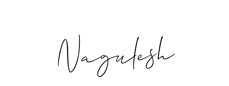 How to make Nagulesh name signature. Use Allison_Script style for creating short signs online. This is the latest handwritten sign. Nagulesh signature style 2 images and pictures png