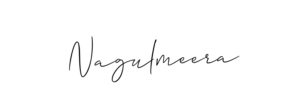 It looks lik you need a new signature style for name Nagulmeera. Design unique handwritten (Allison_Script) signature with our free signature maker in just a few clicks. Nagulmeera signature style 2 images and pictures png